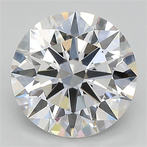 Foto Del inventario de diamantes de laboratorio, 2.03 quilates, Redondo , Color E, claridad vs1 y certificado IGI de
