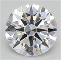 Lab Created Diamond 2.01 Carats, Round with ideal Cut, E Color, vs1 Clarity and Certified by IGI