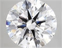 Del inventario de diamantes de laboratorio, 2.14 quilates, Redondo , Color D, claridad vvs2 y certificado IGI