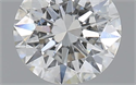 0.71 Carats, Round with Excellent Cut, H Color, I1 Clarity and Certified by GIA