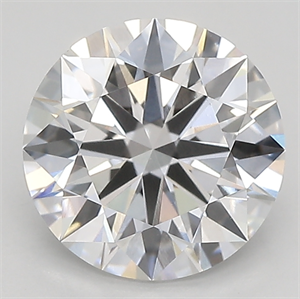 Picture of Lab Created Diamond 2.17 Carats, Round with ideal Cut, F Color, vvs2 Clarity and Certified by IGI