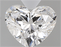 0.42 Carats, Heart D Color, VS2 Clarity and Certified by GIA