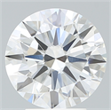Lab Created Diamond 3.49 Carats, Round with Excellent Cut, F Color, VS1 Clarity and Certified by IGI