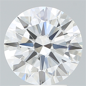Picture of Lab Created Diamond 3.49 Carats, Round with Excellent Cut, F Color, VS1 Clarity and Certified by IGI