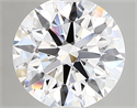Lab Created Diamond 2.32 Carats, Round with ideal Cut, D Color, vvs2 Clarity and Certified by IGI