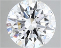 Lab Created Diamond 2.04 Carats, Round with ideal Cut, E Color, vvs2 Clarity and Certified by IGI