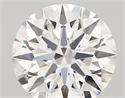 Lab Created Diamond 1.79 Carats, Round with ideal Cut, D Color, vvs2 Clarity and Certified by IGI