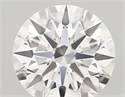 Lab Created Diamond 1.61 Carats, Round with ideal Cut, D Color, vvs2 Clarity and Certified by IGI