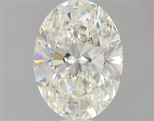 Picture of 0.80 Carats, Oval J Color, SI2 Clarity and Certified by GIA