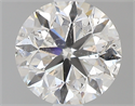 0.80 Carats, Round with Very Good Cut, E Color, I1 Clarity and Certified by GIA