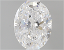 0.50 Carats, Oval D Color, SI1 Clarity and Certified by GIA
