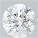 Lab Created Diamond 3.33 Carats, Round with Ideal Cut, G Color, VVS2 Clarity and Certified by IGI