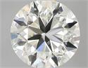 0.70 Carats, Round with Very Good Cut, L Color, SI1 Clarity and Certified by GIA