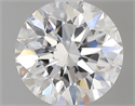 0.56 Carats, Round with Excellent Cut, D Color, IF Clarity and Certified by GIA