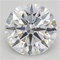 Lab Created Diamond 1.79 Carats, Round with ideal Cut, D Color, vs1 Clarity and Certified by IGI