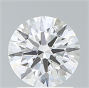 Lab Created Diamond 1.52 Carats, Round with Ideal Cut, D Color, VS1 Clarity and Certified by IGI