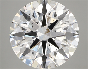 Picture of Lab Created Diamond 5.09 Carats, Round with excellent Cut, F Color, si1 Clarity and Certified by GIA