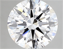Lab Created Diamond 2.03 Carats, Round with excellent Cut, E Color, vs1 Clarity and Certified by IGI