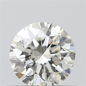 Picture of 0.40 Carats, Round with Excellent Cut, J Color, I1 Clarity and Certified by GIA