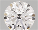 Lab Created Diamond 1.89 Carats, Round with ideal Cut, D Color, vvs2 Clarity and Certified by IGI