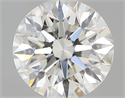 0.52 Carats, Round with Excellent Cut, I Color, IF Clarity and Certified by GIA