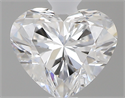 0.41 Carats, Heart D Color, VS2 Clarity and Certified by GIA