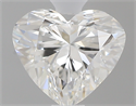 0.41 Carats, Heart G Color, VVS2 Clarity and Certified by GIA