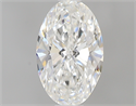 0.50 Carats, Oval F Color, VS1 Clarity and Certified by GIA