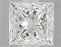 0.52 Carats, Princess G Color, VS1 Clarity and Certified by GIA
