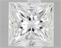 0.61 Carats, Princess E Color, VS1 Clarity and Certified by GIA