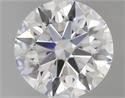0.59 Carats, Round with Excellent Cut, D Color, VVS1 Clarity and Certified by GIA
