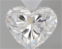 0.41 Carats, Heart D Color, VVS2 Clarity and Certified by GIA