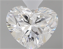 0.41 Carats, Heart D Color, VVS1 Clarity and Certified by GIA
