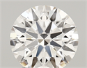 Lab Created Diamond 1.74 Carats, Round with ideal Cut, D Color, vvs2 Clarity and Certified by IGI