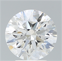 Lab Created Diamond 3.55 Carats, Round with Ideal Cut, F Color, VS1 Clarity and Certified by IGI