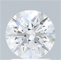 Lab Created Diamond 1.63 Carats, Round with Ideal Cut, F Color, VVS2 Clarity and Certified by IGI