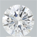 Lab Created Diamond 1.63 Carats, Round with Excellent Cut, E Color, VS1 Clarity and Certified by IGI