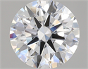 Lab Created Diamond 3.20 Carats, Round with excellent Cut, F Color, vs1 Clarity and Certified by GIA