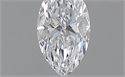 0.40 Carats, Marquise D Color, VVS1 Clarity and Certified by GIA