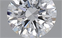 0.80 Carats, Round with Excellent Cut, D Color, VVS2 Clarity and Certified by GIA