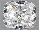 0.80 Carats, Cushion E Color, VVS2 Clarity and Certified by GIA