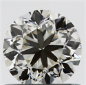 0.70 Carats, Round with Good Cut, K Color, VVS2 Clarity and Certified by GIA