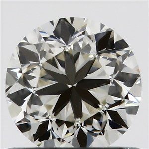 Picture of 0.70 Carats, Round with Good Cut, K Color, VVS2 Clarity and Certified by GIA