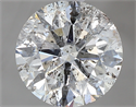 1.57 Carats, Round with Excellent Cut, J Color, I2 Clarity and Certified by GIA