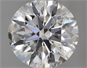 0.72 Carats, Round with Excellent Cut, H Color, I1 Clarity and Certified by GIA