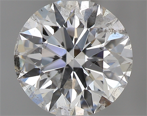 Picture of 0.72 Carats, Round with Excellent Cut, H Color, I1 Clarity and Certified by GIA