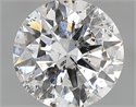 0.80 Carats, Round with Excellent Cut, E Color, I1 Clarity and Certified by GIA
