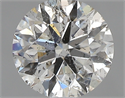 0.80 Carats, Round with Excellent Cut, H Color, I1 Clarity and Certified by GIA
