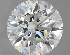 Picture of 1.00 Carats, Round with Excellent Cut, J Color, IF Clarity and Certified by GIA