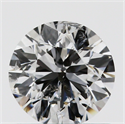 0.70 Carats, Round with Very Good Cut, D Color, I1 Clarity and Certified by GIA